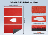 Baseball Hitting Mat, 300x116cm Batting Cage Mat, Batters Box Turf Mats, Softball Batting Practice V952-JQD10YC38YCB26SO1001V0