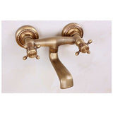 Vintage Copper Wall-Mounted Faucet, Antique Rotating Kitchen Sink with 180 Degree Rotation Hot V1237-ZY-715-014