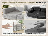 Artiss Convertible Folding Sofa Bed Grey SBED-E-FLD03-2S-GY-AB