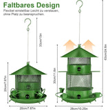 27Cm Hanging Bird Feeder, Outdoor Waterproof Hummingbird Lantern Feeder, 2.5L Weatherproof Large V1188-MS-227-2185