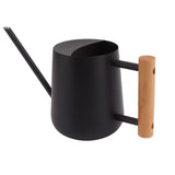 Watering Can 900ml Stainless Steel Long Spout Wooden Handle Elegant Flower Watering Pot for Garden V1294-YM0706-3111230174012