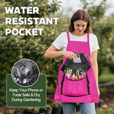 2Pack Gardening Apron, Garden Apron with Quick Release Pockets,Water Resistant Oxford with V1107-119-33140-BLU-2PACK