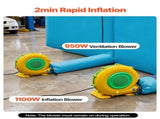 Inflatable Paint Booth, 10 x 6 x 4 m, Inflatable Spray Booth with 950W and 1100W Blowers and Air V952-CQSPQF332013DWJNH001V3