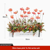 faux potted plant, sunflower, wooden box, home decor, Australia, living room tabletop V1106-112-23547-MLT-32