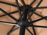 Centra 3M LED Outdoor Umbrella Base Stand Khaki OD1062-3M-KH