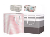 4PCS Fabric Storage Bag 2 Long Handles Easy Grasp Waterproof Coating Foldable Laundry Basket for V1294-YM0703-3117230046411