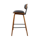 Artiss 4x Bar Stools Leather Padded w/Backrest BA-TW-8782-BKX4