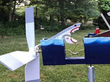 Wind Spinner Yard Art Wind Spinners Shark Windmill Outdoor Garden Patio Ornament V1294-YM0718-220825ZH04