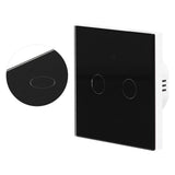 Type 86 2Way Smart Switch Touch Voice Household CapacitorFree Backlit Switch for Zigbee Tuya V1294-YM0901-3113210139211