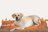 2Pcs Pet Blanket Self-Heating Bed Pad Cat Dog Self-Warming Cushion-Khaki XL V1263-JX-7509-4