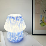 Blue Spot Hand Blown Mushroom Table Lamp - Compact Nordic Bedside Desk Light with Artistic V888-ELOSUNG55401