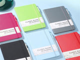 5 Pack Notebooks Journals, A5 Hardcover Ruled Lined with 5 Black Pens, 5 Sky Blue, Notebook V1366-AZ2-W-19715