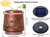 2-Pack Decorative Solar Butterfly Hanging Lantern - Waterproof Metal Hollow-Carved V888-ELOSUNG393677