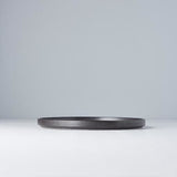 Plate Slab Rim 24cm Asphalt Glaze V637-C0494