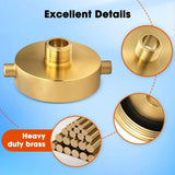 2-1/2In Female X3/4In GHT Male Fire Hydrant Adapter FireHose Adapter Brass FireEquipment with Pin V1370-AZ4-07650