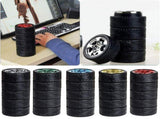 Insulated Tumbler Stainless Steel Car Tire Themed Mug Drinkware, Vacuum Dual Layer Kitchen Gadget, V1366-AZ2-W-21246