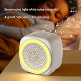 Soft Sleep Aid combination - White Noise Machine with 7-Colour Night Light and Black Spandex Eye V888-ELOSUNG53668