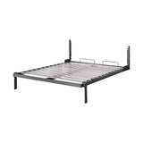 Double Wall Bed in White Space Saving Murphy Bed Kit with Gold Door Handle V63-953751