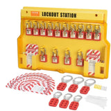 Electrical Lockout Tagout Kit, 60 PCS Safety Lockout Tagout Station Includes Padlocks, Hasps, Tags, V952-AQSJTZ60JDGB62SHMV0