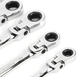 6Pcs Flexible Head Multi functional Ratchet Conination Spanner Wrench 8-17mm Repair Tools Set V1294-YM0722-JY04703