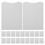 50Pcs Lightweight White Clothing Folding Boards for T Shirt and Shirt Storage V1370-AZ4-08805