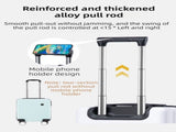 Black 14 Inch Lightweight Carry-on Luggage for heights under 1.6m - Underseat & Overhead Cabin V888-ELOSUNG42791