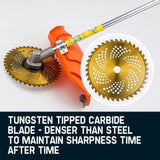 MTM 62cc 7in1 Brush Cutter Garden Multi-Tool , Pole Hedge & Line Trimmer, Bullhorn Handle, 12" Tree V219-PLTM71MTMA7C0