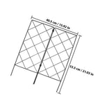 2Pcs Black Vegetable Trellis for Climbing Plants Folding Durable Garden Rack V1369-AZ3-W-19270
