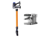 Devanti K7 Cordless Stick Vacuum Cleaner plus Coffee Maker Machine Espresso VAC-K7-GD-CM-06-SS