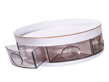 Spice Spinner Rack Corner Round Multi Functional 2 Tiered Storage Organizer Holder V1294-YM0901-3117230436711