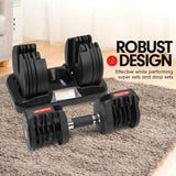 Powertrain Gen2 20kg Home Gym Adjustable Dumbbell DMB-BF4-020