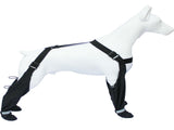 Dog Suspender Booties, Paw Boot Leggings Anti-Slip, Pet Snow Pants with Attached Boots Waterproof, V1192-AZ-W-3379