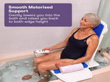 EQUIPMED Motorised Bath Lift Chair, Electric Battery Operated Reclining Seat, Bathing for Elderly & V219-HCHSHWEQ6PBA