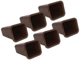 6 Pcs Furniture Risers Plastic Antislip Bed Risers Wood Grain for Storage Desk Sofa Chair Washing V1294-YM0521-3117220279611