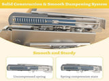 15 Pack Soft Close Motion Damper Mechanism for Full Overlay Hinges, Smooth Slow Straight-Arm V1192-AZ-W-20872