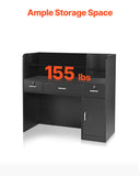 Reception Desk, 1200 x 480 x 1100 mm Rectangular Front Counter Table, Office Reception Counter with V952-YBQTJX3CDCCJ3IW3IV0