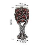 Resin Twisted Tree Branch Goblet 2 PCS, Sculpted Resin Cup With Stainless Steel Liner, Festive V1221-XM-LB4254-ZS107