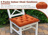 Memory Foam Chair Cushions Set of 4, Thick Indoor Seat Cushions Dining Chairs Tufted Seat Pads V1188-CYX-DP-674