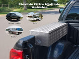 Truck Bed Tool Box, Heavy Duty Aluminum Tool Box with Tread Patterns, Storage Toolbox Chest V952-CZGJX33INCHY6ZBO7001V0