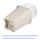 10PCS Seeding Starter Pots, Square Frosted Plastic Nursery Flower Pot with Ventilated V1370-AZ4-00455