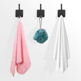 10 Pieces Heavy Duty Self-Adhesive Hooks Wall Hook Coat Rack Coat Hook No Drilling Required V1188-MS101-03082-1