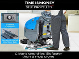 Auch FSP26 Self-Propelled Floor Scrubber & Dryer, 720mm, Battery Powered, Walk Behind, Multi-purpose V219-SCBHNDACP26A