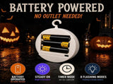5 Pack Halloween Pumpkin Window Lights, Battery-Powered Halloween Decorations with Suction Cups, 8 V1107-124-99720-ORG3