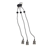 3 Arms Chandelier Lamp Holder Metal Retro Decoration Ceiling Light Socket for Home Dining Hall Bars V1294-YM0714-3119210197111