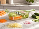 Handheld Slicer for Kitchen, Cheese Grater with Container, Multi Purpose Vegetable Slicer, Easy to V1366-AZ2-W-23503
