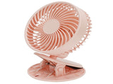 Portable Desk Fan 3 Speed Wind Mini Desktop Fan with Clip for Home Office and BedroomPink V1294-YM0721-3113210022512