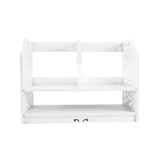 2 Tiers DIY Shelving CD Book Storage Box Unit Display Bookcase Shelf Home Office V1294-YM0901-GB-JYJJ17600SS