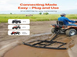 Drag Harrow, 66" Width Tow Behind Drag Harrow, Q235 Steel Driveway Grader with Adjustable Bars & Pin V952-QYP66INCHESQIYRIOV0