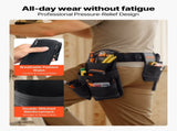 Tool Belt, 18 Pockets Professional Tool Pouch for Men, Heavy Duty Adjustable Utility Belt Detachable V952-GJYDKXZYKSYBRCQ0J001V0