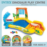Intex 57444 Dinosaur Play Centre Kids Inflatable Pool with Water Slide 57444NP